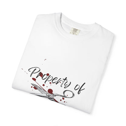 Property of the Tailor Boys T-Shirt — Scissors & Thread Graphic