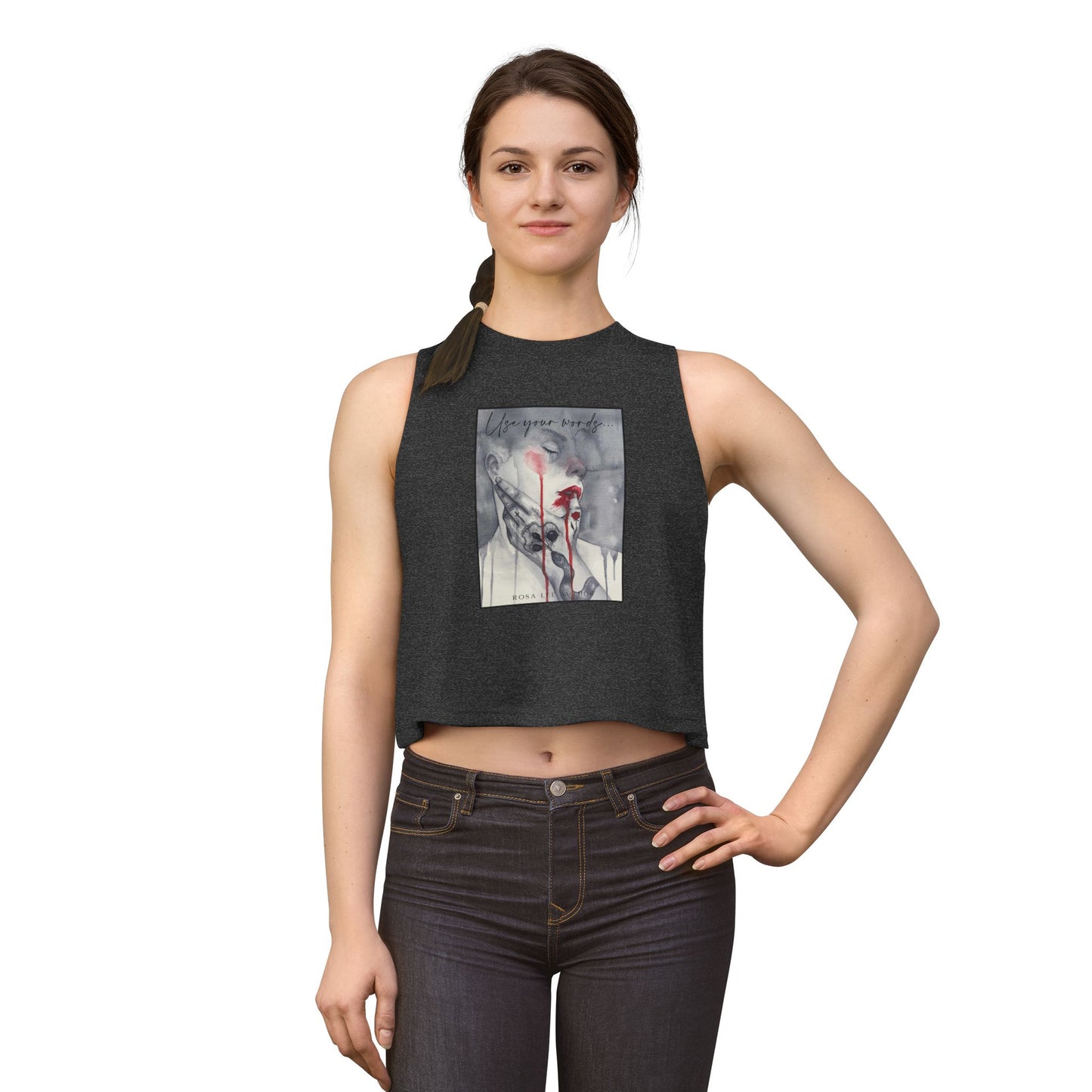 Use Your Words  Crop Top