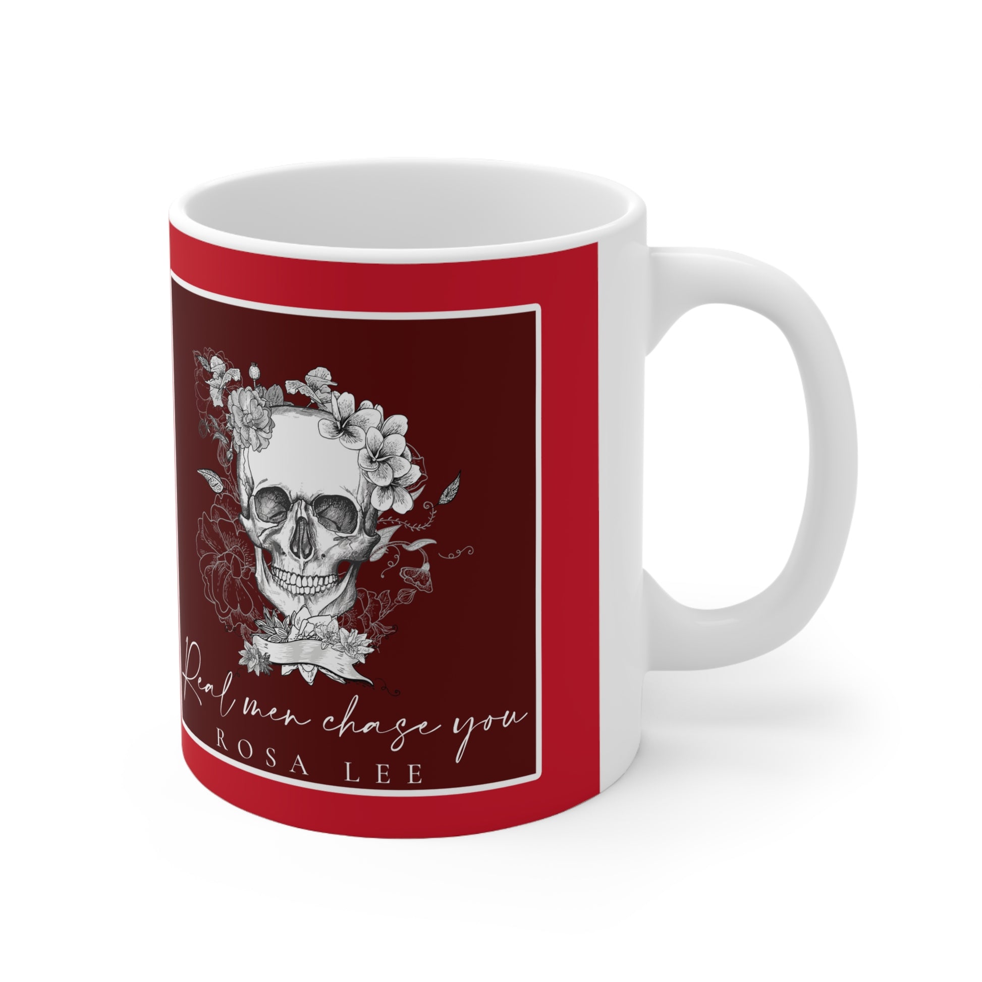 Real Men Chase You Mug (Dark Red) - Dirty Little Shop