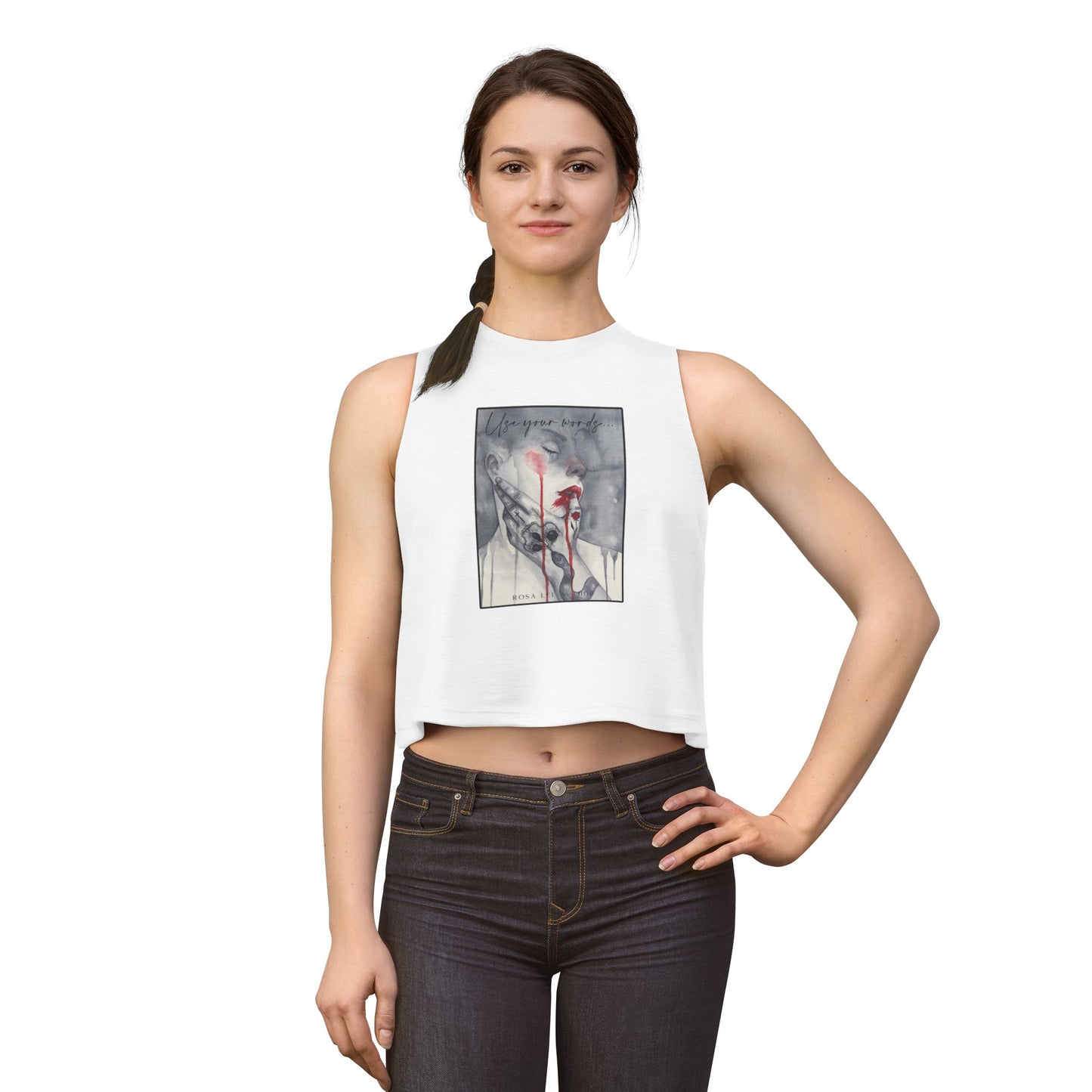 Use Your Words  Crop Top