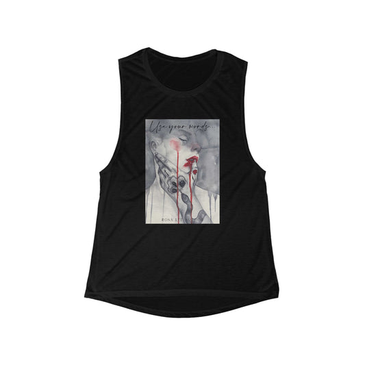 Use Your Words Muscle Tank - Dirty Little Shop